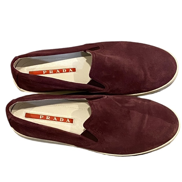 Authentic Prada Suede Loafers - Picture 1 of 6